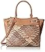Nine West Gleam Team Lg Satchel, Dark Camel/Camel/Grey/Multi