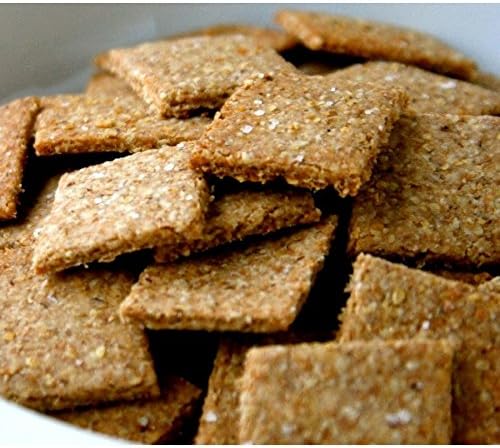 Low Carb Chia Crackers - Fresh Baked - LC Foods - All Natural - Gluten Free - No Sugar - High Protein - Diabetic Friendly - Low Carb Crackers - 7.2 oz