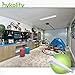 Hykolity 4ft 40W LED Garage Shop Light Wraparound Flushmount Commercial Office Ceiling Lamp 2800 Lumens 5000K Daylight White 64w Fluorescent Equivalent