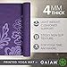 Gaiam Yoga Mat Classic Print Non Slip Exercise & Fitness Mat for All Types of Yoga, Pilates & Floor Workouts, Watercress, 4mmthumb 3