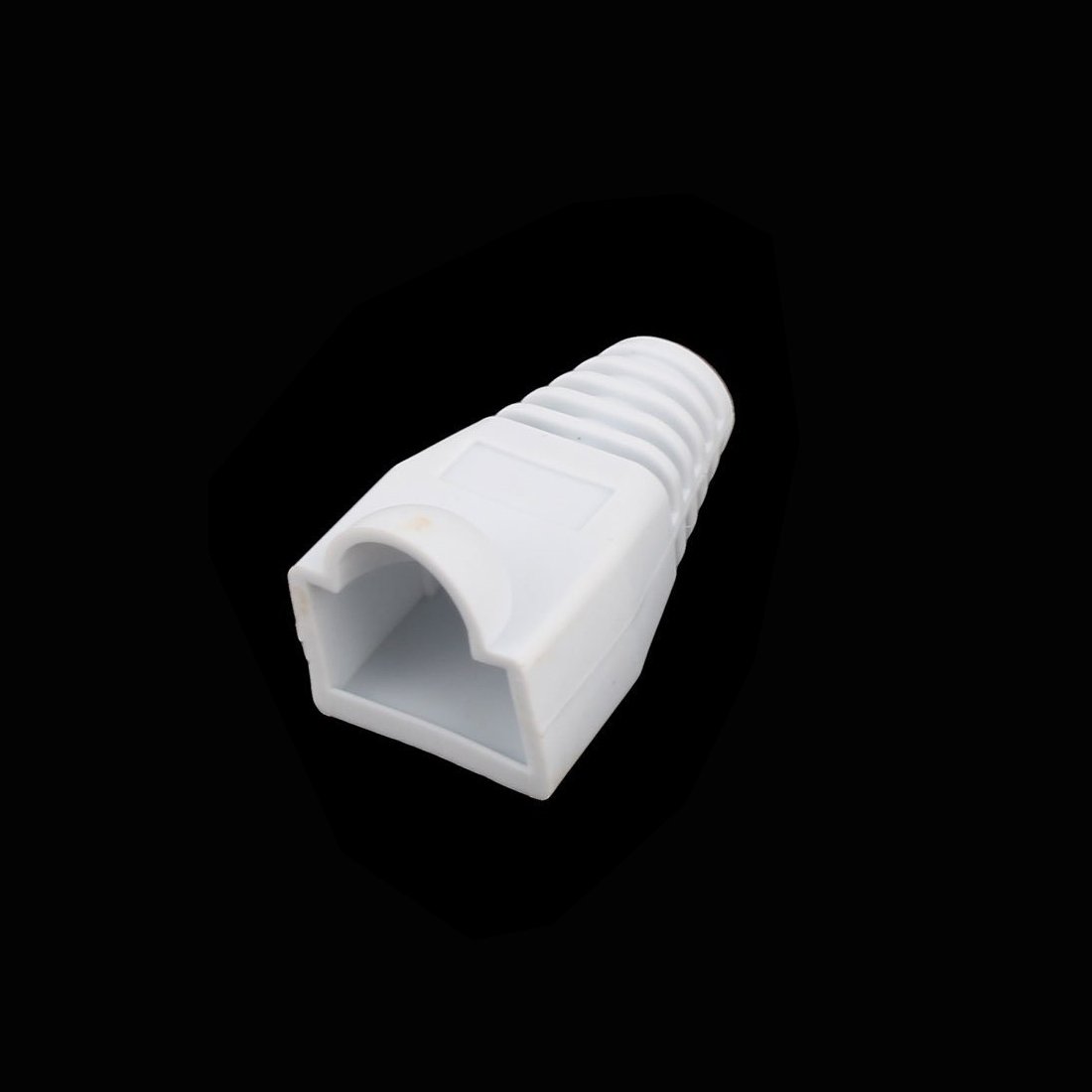 YIOVVOM Soft Plastic Ethernet RJ45 Cable Connector Boots Cover Strain Relief Boots CAT5 CAT5E CAT6 CAT6E 100PCS(White) - Image 4
