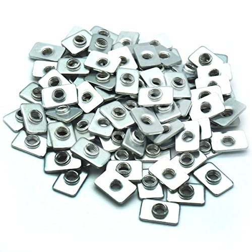 PreAssembly Square Nuts Flat M5 T Nut for 2020 Aluminum Extrusions