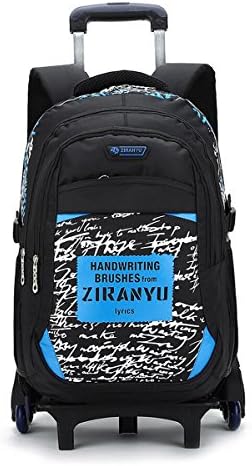 FEC New Children School Bags Backpack for Boys and Girls Students Trolley Bags Backpacks Removed Blue
