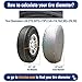 VIEFIN Set of 4 Wheel Tire Covers for RV, Trailer, Truck, Camper, Motorhome, Van, Auto Car, Aluminum Film, Waterproof Sun Rain Snow Tire Protectors(Aluminum-Silver,Fit 27