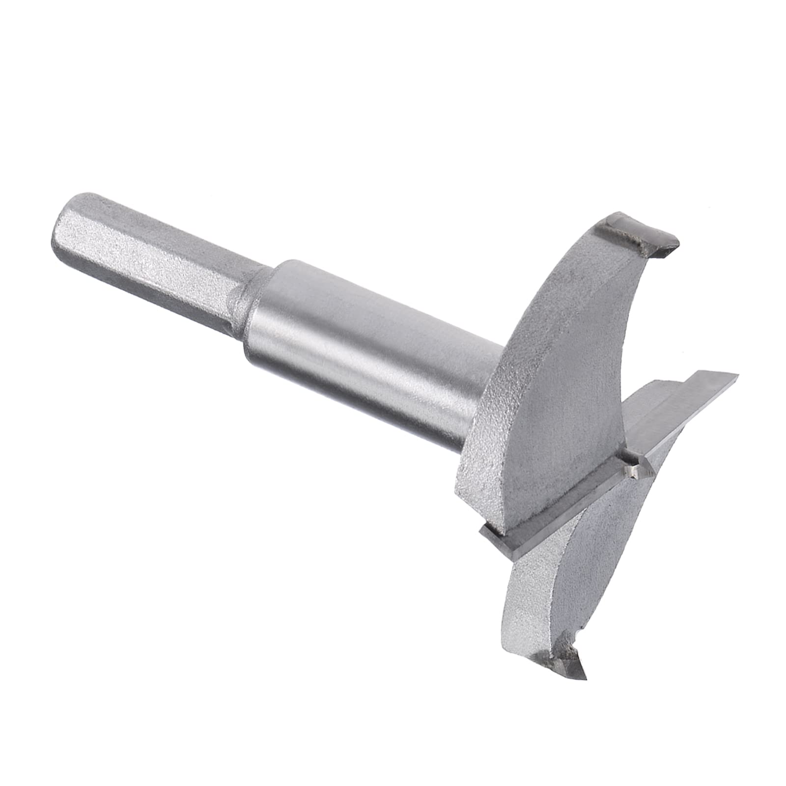 Kozelo Forstner Drill Bit - [65mm] Tungsten Carbide Auger Opener for Wood Furniture Hinge Woodworking Use, Hex Shank, Gray