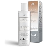 Celesty Beauty Brightening Face Wash, Facial Cleanser Gel Vitamin C, Glycolic Acid (AHA), Salicylic Acid (BHA) Uva Ursi Leaf Extract, Pro Vitamin B5 For Sensitive Skin Large 6.7 fl.oz.