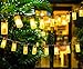 Solar String Lights, Oak Leaf 30 LEDs Waterproof Glass Jar LED Fairy Lights for Outdoor Garden Backyard Wedding Indoor Party, Warm White,9.8 ft