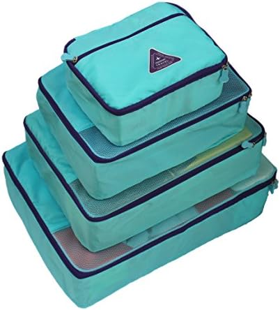 CherryTravel Luggage / Suitcase Packing Organizers 4-piece Sky Blue