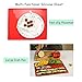 Hangnuo Silicone Non Stick Swiss Roll & Roulade Baking Sheet 12.4X10.6X0.35 Inches Red