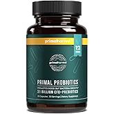 Primal Harvest Probiotics for Women & Men Daily Probiotic Supplement with 12 Strains for Gut & Digestive Health 30 Capsules
