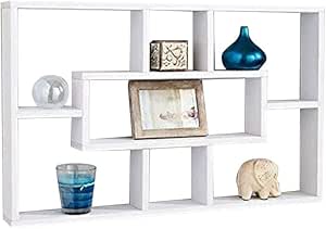 Estante de pared elegante y atractivo, ahorro de espacio, con varios