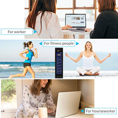 Keenstone TENS gerät, Doppelkanal EMS Reizstromgerät Elektronisches mit 6 Modi, Trainingsgerät mit 20 Ebenen, Professionell Massagegerät mit 10 Pads, zur Muskelentspannung&chmerzlinderung