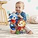 Skip Hop Bandana Buddies Baby Activity and Teething Toy with Multi-Sensory Rattle and Textures, Lion