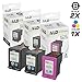 LD Remanufactured Ink Cartridge Replacement for HP 62XL High Yield (2 Black, 1 Color, 3-Pack)