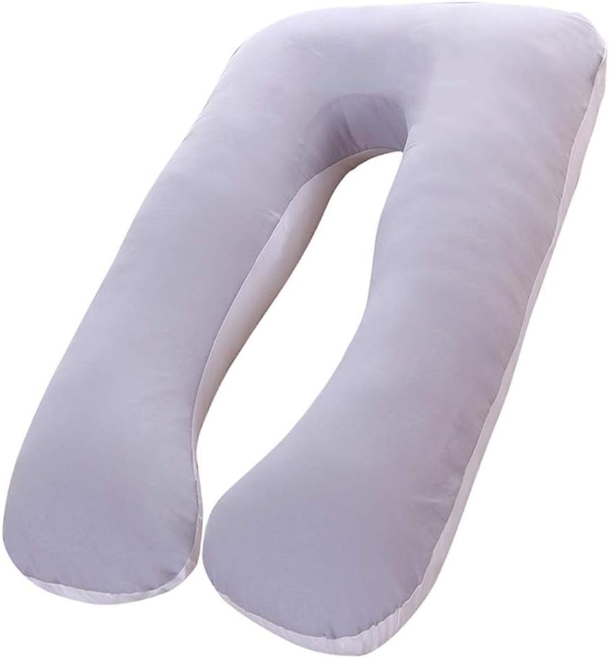 U-Shaped Pregnancy Pillow Full Body Maternity Nursing Cushion Cotton Series Replaceable and Washable for Pregnant Sleeping and Feeding 70x130cm