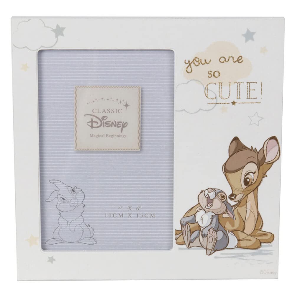 Disney Magical Beginnings 4"x6" MDF Photo Frame Bambi & Thumper DI410