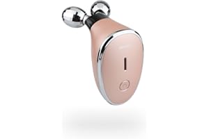 VRAIKO Gemini Microcurrent Face Massager Roller, Skin Rejuvenation Beauty Device for Neck and Face, Double Chin Reduction, Anti-Wrinkles, Face Sculpting, Toning and Tightening (Champagne Gold)