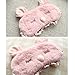 BUYITNOW Cute 3D Sleep Mask Plush Animal Sleeping Eye Cover for Women Girls Home Sleeping Traveling