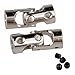 Shaluoman 2pcs 3mm to 3mm Motor Shaft Coupling Universal Joint Connector for RC Boat Car