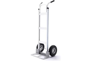 ExGizmo Hand Truck,Aluminum Heavy Duty Hand Truck,Hand Cart with Handle,Dolly Cart for Moving with 10'' Durable Inflatable Wh