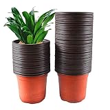 Amenvtool 100 Pcs 4.4" Plastic Plants Nursery Pot,Flower Plant Pot,Seed Starting Pots