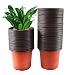 Amenvtool 100 Pcs 4.4" Plastic Plants Nursery Pot,Flower Plant Pot,Seed Starting Pots