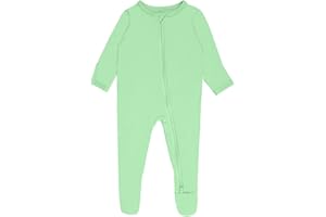 GUISBY Rayon Baby Footed Pajamas with Mitten Cuffs,Soft Long Sleeve Romper 0-18 Months