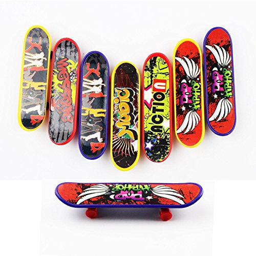 Goodlucky365 Professional Mini Fingerboards/ Finger Skateboard -8 Pack (Random Pattern)