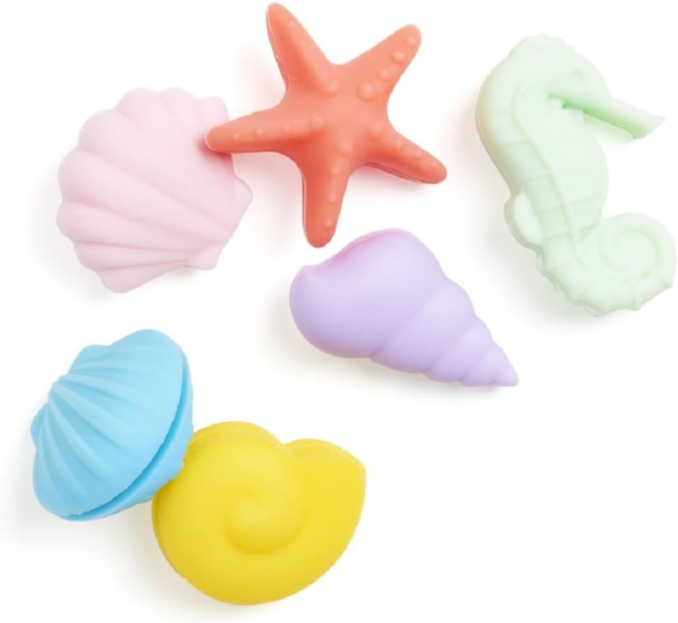 nod products Set of 6 Seaside Silicone Glass Charms
