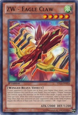 Yu-Gi-Oh! - ZW - Eagle Claw (YS13-ENV03) - Super Starter Power-Up Pack - 1st Edition - Common