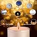 Ner Mitzvah 6 Hour Tea Light Candles - 40 Pack Bulk Package - White Unscented Travel, Centerpiece, Decorative Candle with Maxi Burn Time - Pressed Wax