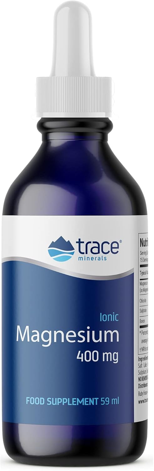 Trace Minerals Ionic Magnesium 59ml - Liquid Ionic Magnesium to Support Immune, Brain & Heart Health - Supplement to Aid Energy & Vitality - Supplement with Magnesium & Sodium