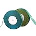 Feyarl Sparkly Green Ribbon 5/8-inch Wide by 50-Yards(2 Rolls X 25yd) Premium Metallic Glitter Ribbon for Christmas, Crafters, Holiday, Home Deco, Gift Wrap, Card Making, Floral Projects (Green)