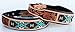 ProRider Medium 17”-21” Amish Made 100% Cow Leather Hand Tooled Puppy Dog Collar 6064TLthumb 2