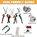Steel Pruning Shears, Professional Gardening Shears, 3 Pcs Usefull Garden Trimming Scissor Set with Sharp and Durable Blades, Comfortable Handle, Safety Lock, Include a Storage Bagthumb 2