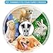 VISSON Dog Clippers Washable,2in1 Dog Grooming Clippers Kit for Small Medium Dogs and Cats Hair Around Face, Paws, Eyes, Ears, Rump,Dog Trimmer Clippers Cordless,Low Noise Dog Shaver USB Rechargeable
