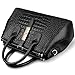 Jack&Chris Ladies Top Handle Tote Bag for Women Crocodile Embossed Purses and Handbags on Clearance, WBDZ024 (Black)