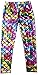 Alaroo Girls Elastic Waist Mermaid Scale Leggings Tights Rainbow 7-8 Years