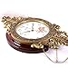 Aero Snail Large Size Retro Vintage Imperial Style Elegant Silent Wood Metal Wall Clock with Swinging Pendulum