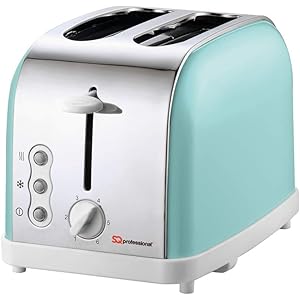 SQ Professional Legacy 900W 2 Slice Toaster, Mint Green