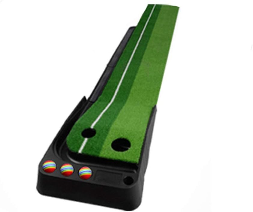 Kieuyhqk Creative Portable Golf Putting Mat Indoor Plastic Golf Sports Training Practice Putting Green Mat With Artificial Turf Outdoor and indoor golf green mats to help improve