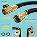 growfast Garden Hose, 100 Feet Expandable Lightweight and Durable Water Hose with 3/4 Nozzle Solid Brass Connector Flexible Stretch Hosepipe for Heavy Duty Commercial Use and Watering, Washing