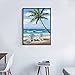 MXJSUA 5D DIY Diamond Painting Kit by Number Full Drill Round Beads Crystal Rhinestone Picture Supplies Arts Craft Wall Sticker Decor-Coco Seagull Beach 12x16in