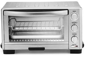 Cuisinart TOB-1010 Toaster Oven Broiler, 11.875" x 15.75" x 9", Stainless Steel