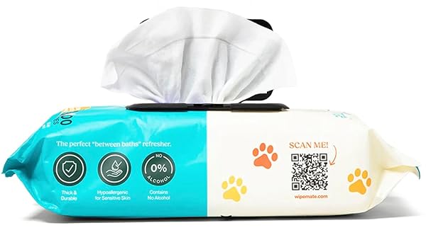 WIPEMATE PREMIUM DOG & CAT PET WIPES, CLEANS...
