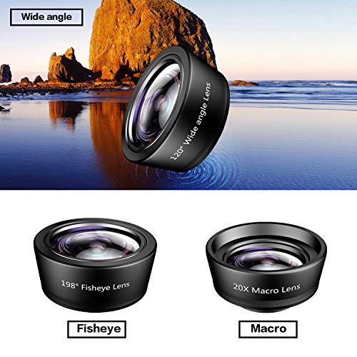 image for Phone Camera Lens,Kaiess 4 in 1 Cell Phone Lens Kit - 14X Zoom Telepho