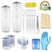 LET'S RESIN Mixing Cups Epoxy Resin Cups with Sticks Kit - 2pcs 100ml Measuring Cups, 20pcs 2oz Graduated Cups,50pcs Disposable Cups with Mixing Sticks, Dropping Pipette, Tweezers & Gloves primary