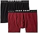 BOSS Hugo Solid Cyclist Micro Trunk 2-Pack, Burgundy/Black, Large