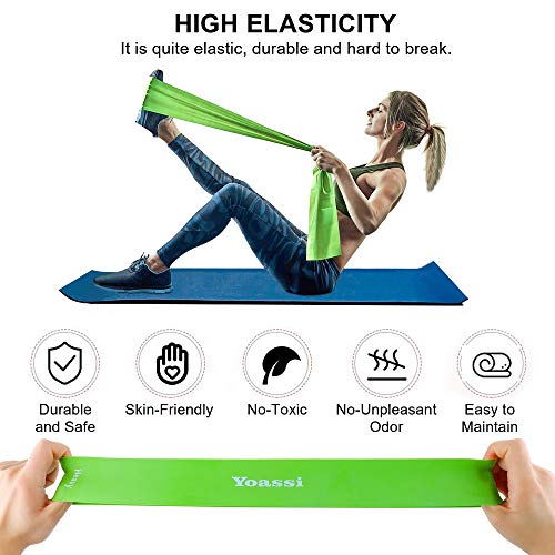 Yoassi-41-Fitnessbaender-Set-Loop-Terra-Band-Theraband-Widerstandsbaender-Resistance-Bands-Lang-Fitnessband-Gummi-Trainingsband-fuer-Aufwaermen-Pilates-Yoga-Crossfit-Muskelaufbau