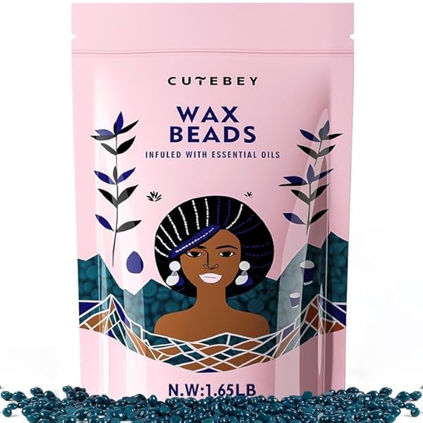 HARD WAX BEADS FOR HAIR REMOVAL – 1.65LB/750G XL REFILL – PAINLESS LOW-MELT FORMULA FOR FULL BODY BRAZILIAN BIKINI FACE LEGS UNDERARM – FOR COARSE & FINE HAIR (GREEN-750G)